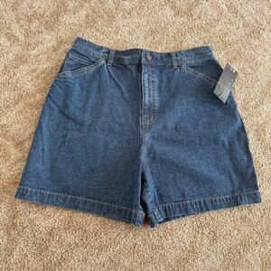 NWT Relativity 100% Cotton "Dark Wash" Carpenter Shorts Women's Size 10